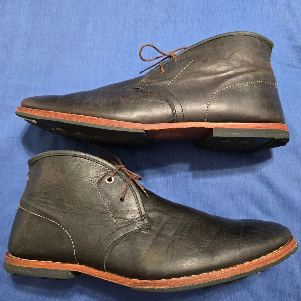 Timberland Chukka Boots Mens Size 11 Dark Brown Leather Good 75510 Ankle Boot